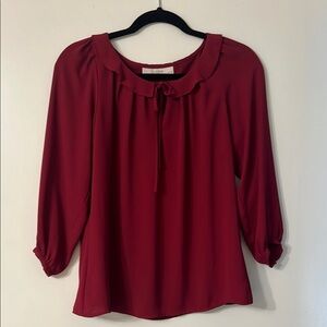 LOFT Women's Magenta Blouse